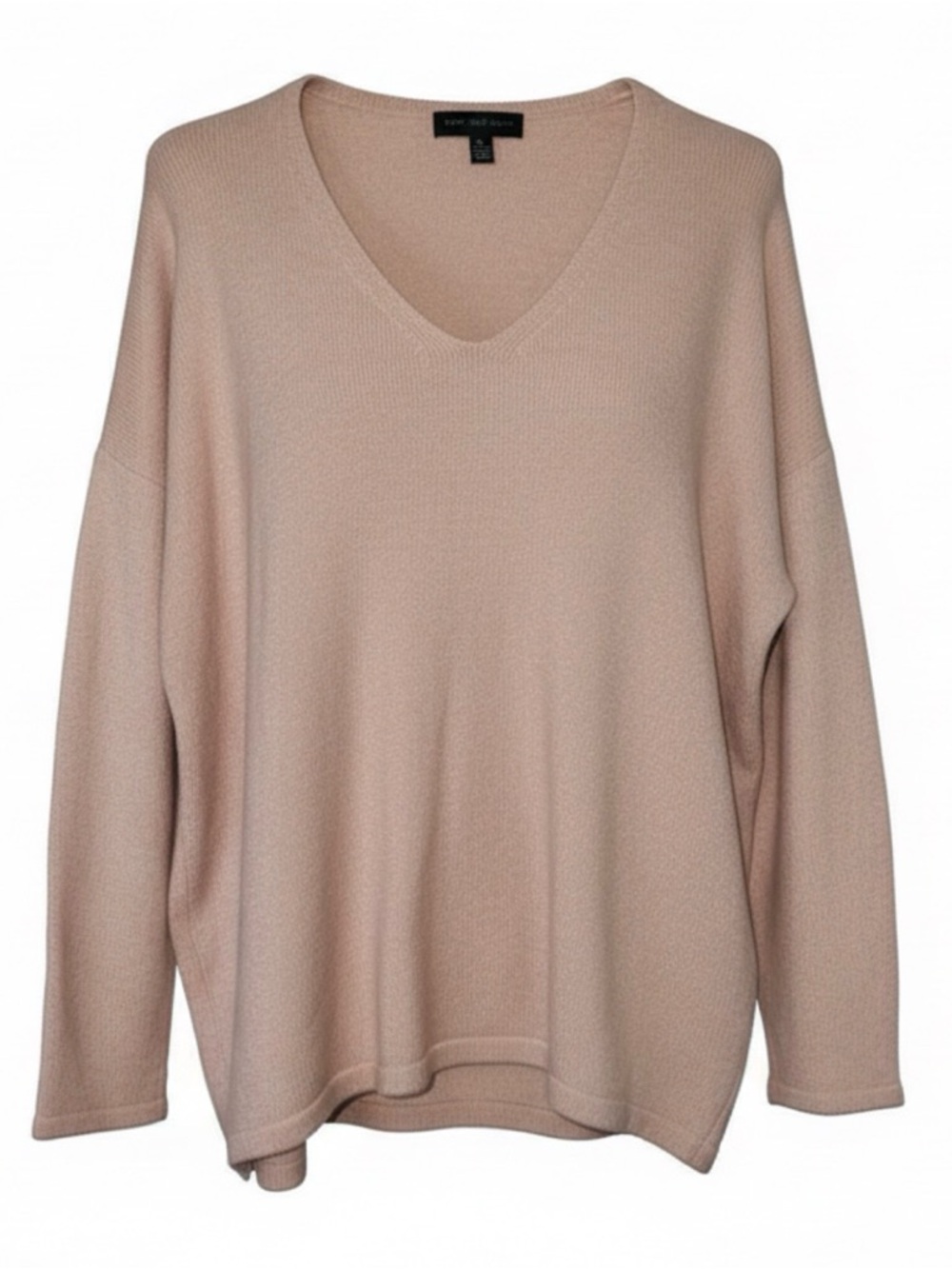 Joan Vass New York BNWT Women's medium Pink Knit Sweater Teacher Barbie Coquette